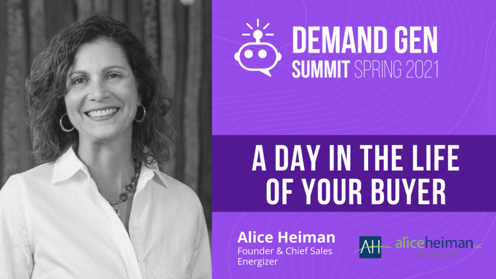 Alice Heiman a day in the life of your buyer
