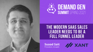 suaad sait the modern saas sales leader needs to be a full funnel leader