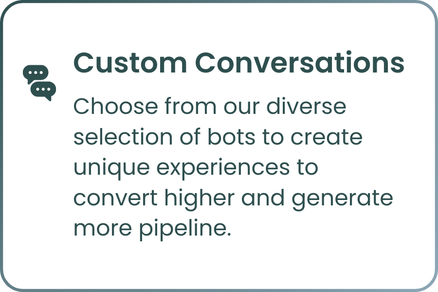 Chatbots-Custom Conversations
