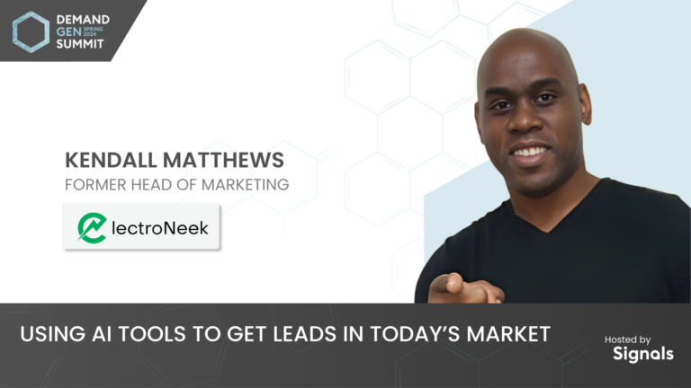 Presentation graphic on using AI tools to get leads in today's market